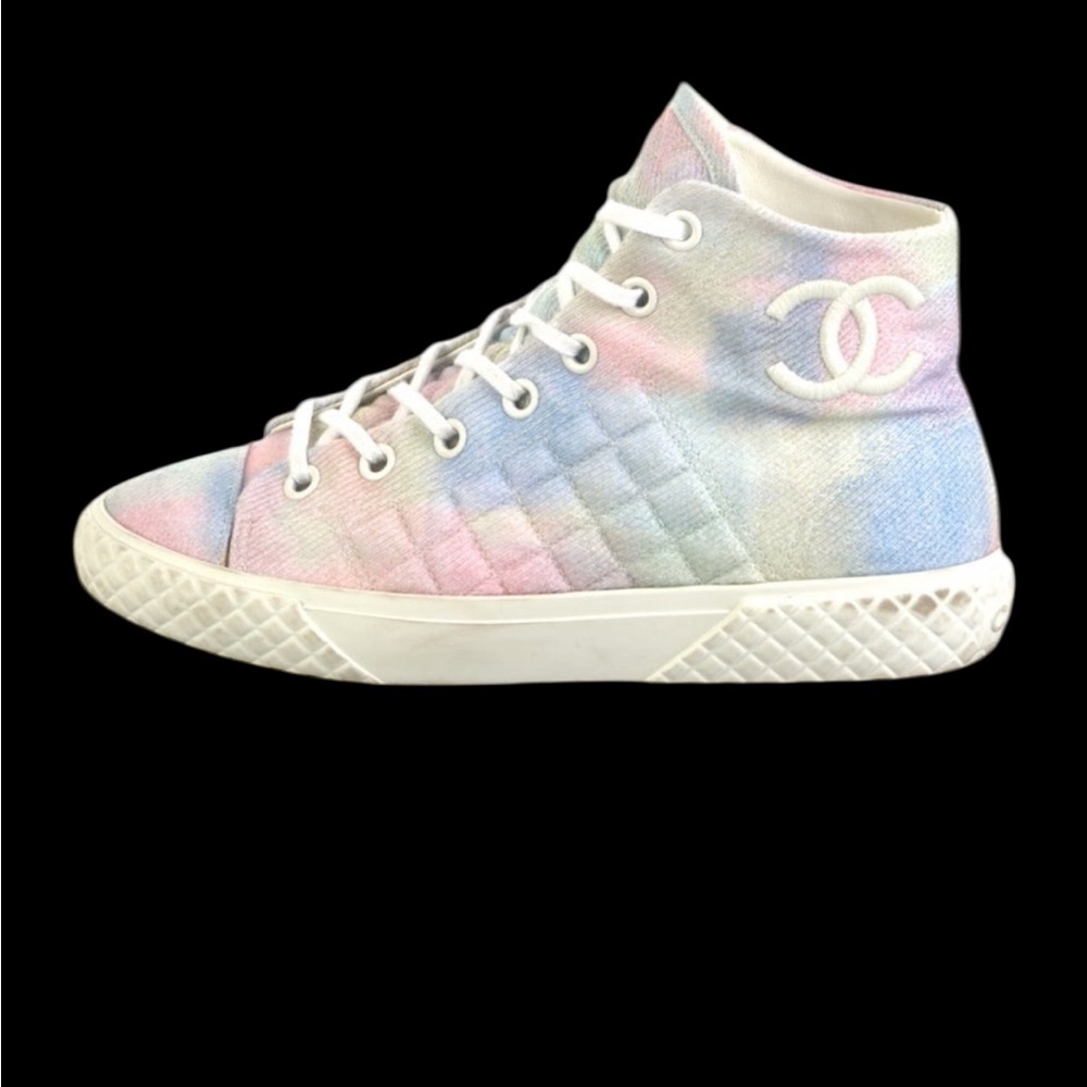 Chanel Pastel High-Top Sneakers
